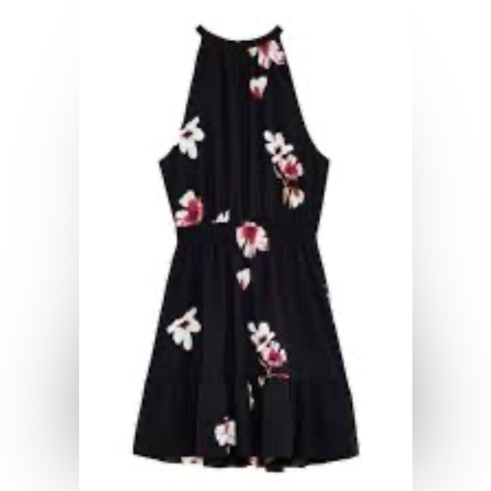 Wilfred Black Halter Open Back Dress